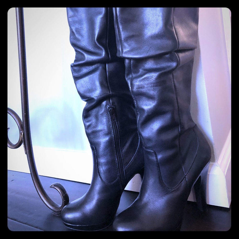 Jessica Simpson knee high leather boots